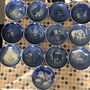 Collective plates from Copenhagen Porcelain.